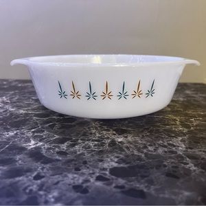 Fire King Candle Glow 1 1/2qt Casserole Dish